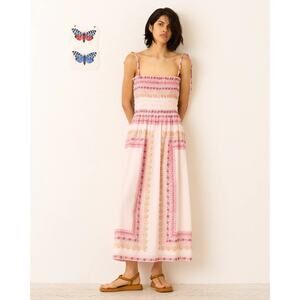 ALIX OF BOHEMIA Kaia Blush Tile Dress XS - NWT